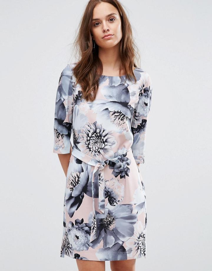 Selected Femme Printed 3/4 Dress - Multi