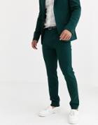 Avail London Skinny Suit Pants In Teal
