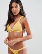 Zulu & Zephyr Golden Harness Bikini Top - Gold