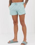 The Couture Club Swim Shorts With Logo In Blue - Blue