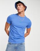 Polo Ralph Lauren Icon Central Logo T-shirt In Mid Blue