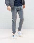Burton Menswear Super Skinny Blue Gray Jeans - Blue