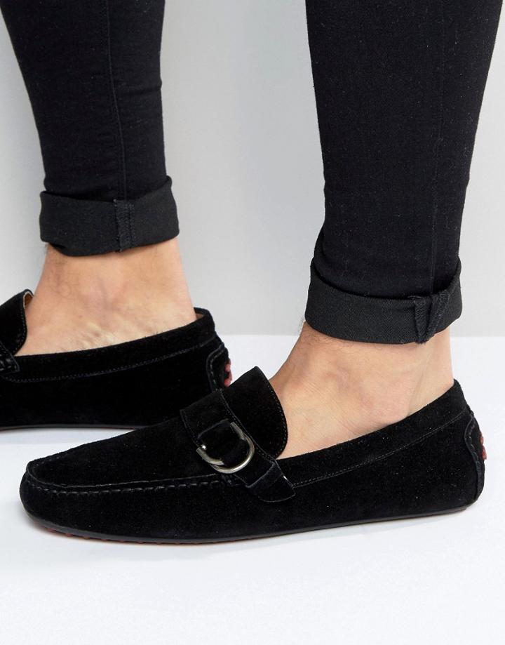 Aldo Garibaldo Suede Loafers - Black