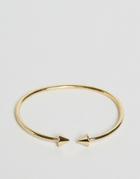 Orelia Open Cone Bangle - Gold