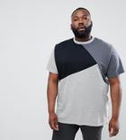 Duke Plus T-shirt In Cut & Sew In Gray Marl - Gray