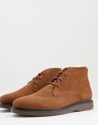 Topman Hudson Cillian Brown Leather Chukka Boots