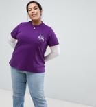 Asos Design X Glaad & Spirit Day Curve T-shirt - Purple