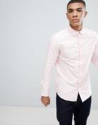 New Look Oxford Shirt In Regular Fit In Pink - Pink