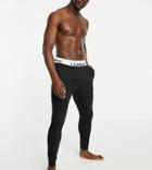 Le Breve Tall Lounge Set Sweatpants In Black With White Band