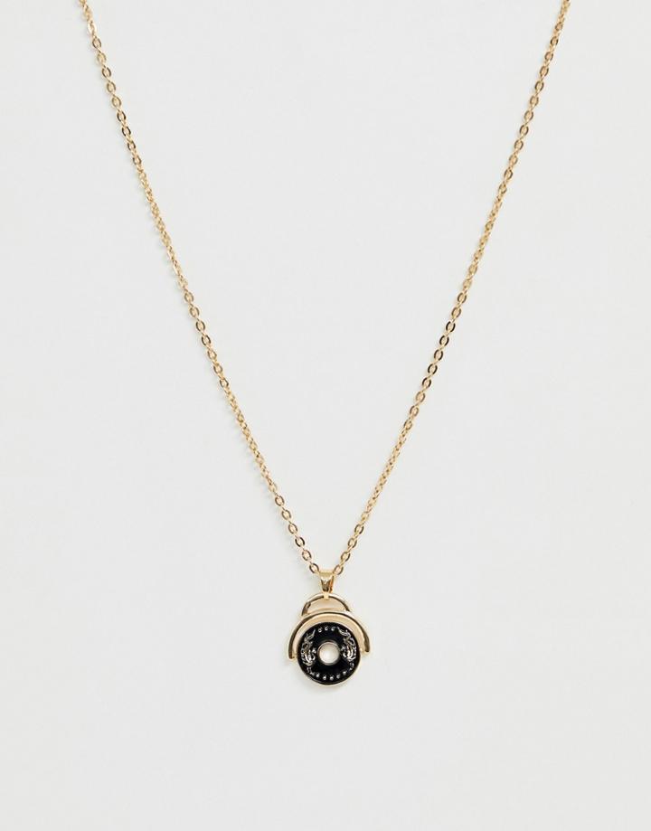 Reclaimed Vintage Inspired Necklace With Gold Spinner Detail Exclusive To Asos - Gold