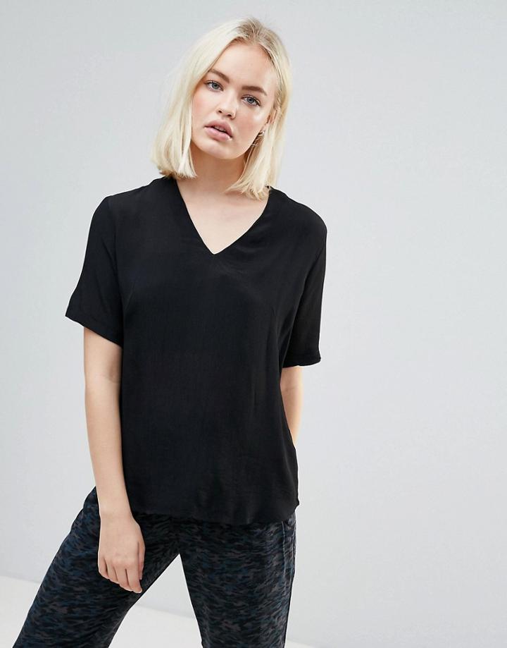 B.young V Neck Blouse - Black