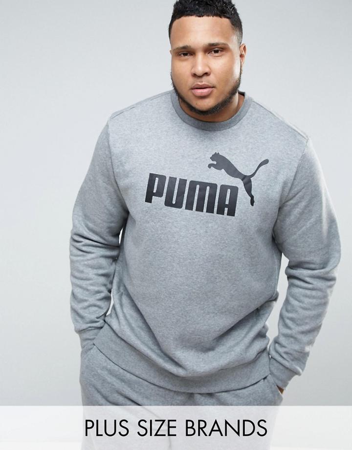 Puma Plus Ess No.1 Crew Neck Sweatshirt In Gray 83825203 - Gray