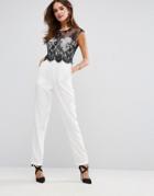 Forever Unique Mono Laced Jumpsuit - Black