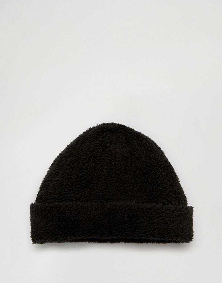 Asos Beanie In Black Borg - Black