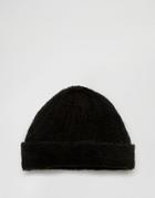 Asos Beanie In Black Borg - Black