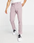 River Island Skinny Suit Pants In Lilac-purple
