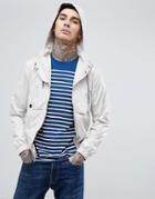 Pretty Green Cardwell Zip Through Hooded Jacket In Stone - Stone