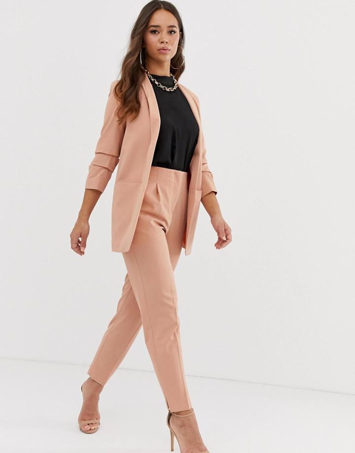 Asos Design Mix & Match High Waist Cigarette Pants - Beige