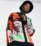 Collusion Mixed Jacquard Cardigan-multi