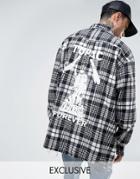 Reclaimed Vintage Oversized Band Shirt With Back Print - Black