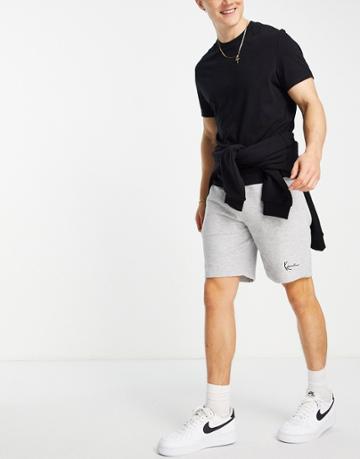 Karl Kani Signature Jersey Shorts In Gray