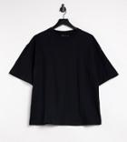 Asos Design Maternity Super Oversized T-shirt In Black