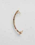 Asos Cuff Earring In Hammered Gold - Gold