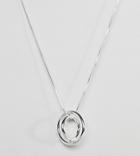 Pilgrim Silver Plated Multi Loop Necklace - Silver