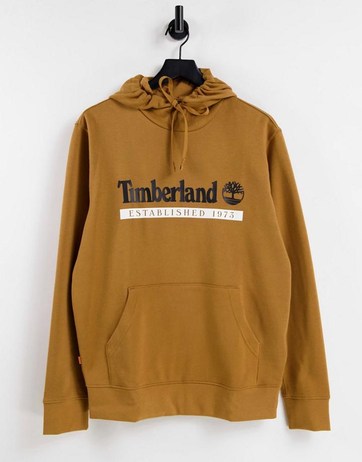 Timberland Established 1973 Hoodie In Wheat Tan - Part Of A Set-brown