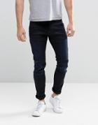 G-star Elwood 5620 3d Skinny Jeans Zip Knee Dark Aged - Dk Aged