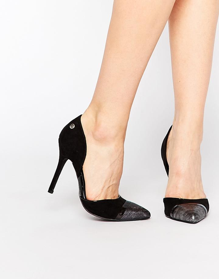 Blink Toecap Cut Out Heeled Shoes