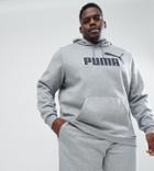 Puma Plus Essentials Pullover Hoodie In Gray 85174303 - Gray