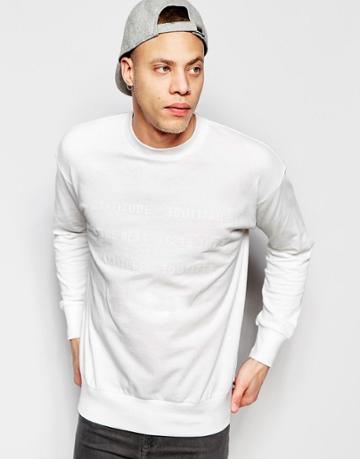 Izzue Sweatshirt With Slogan - White