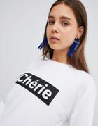 New Look Cherie Sweatshirt - White