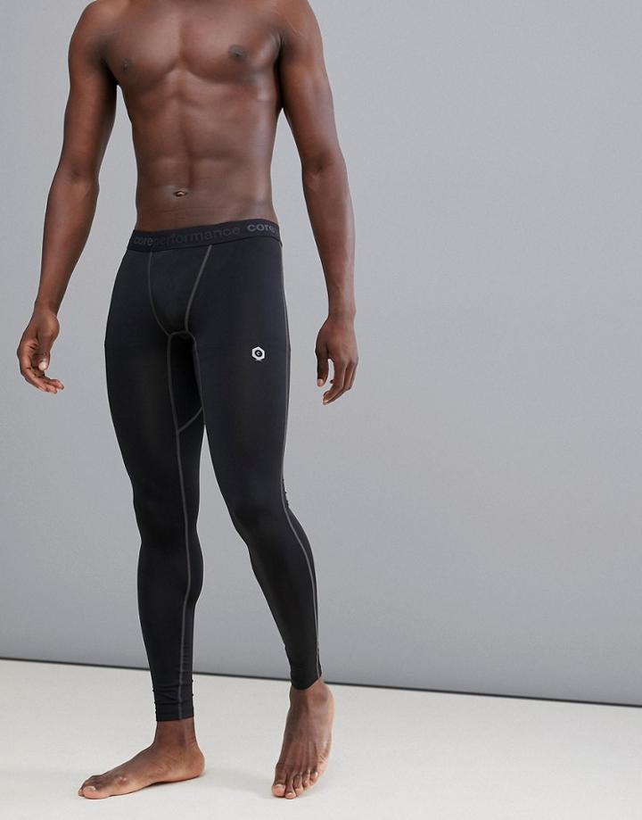 Jack & Jones Core Performance Base Layer Tights - Black