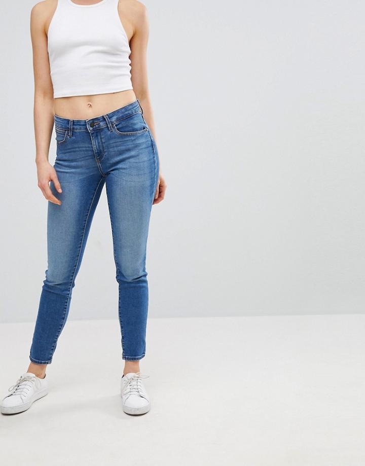 Wrangler High Rise Skinny Jeans - Blue