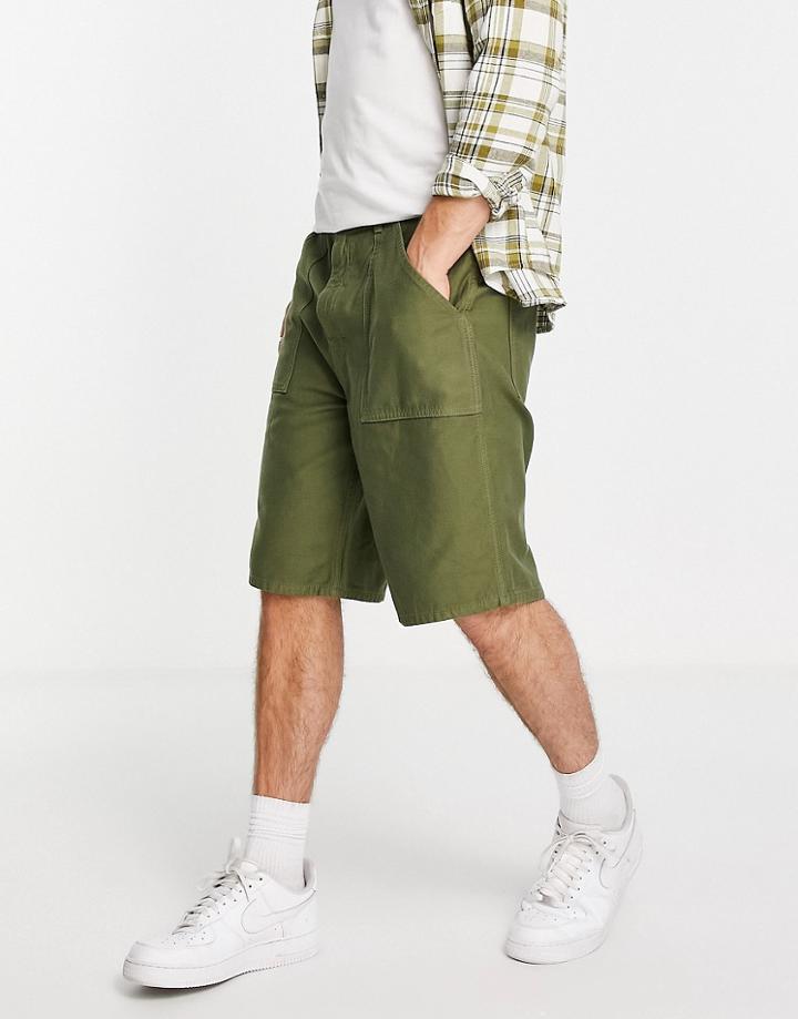 Stan Ray Fat Shorts In Khaki-green