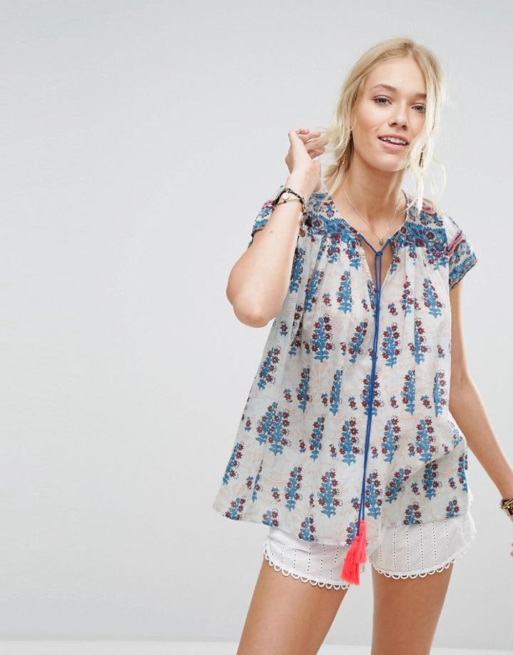 Deby Debo Saint Tropez Printed Blouse - Blue