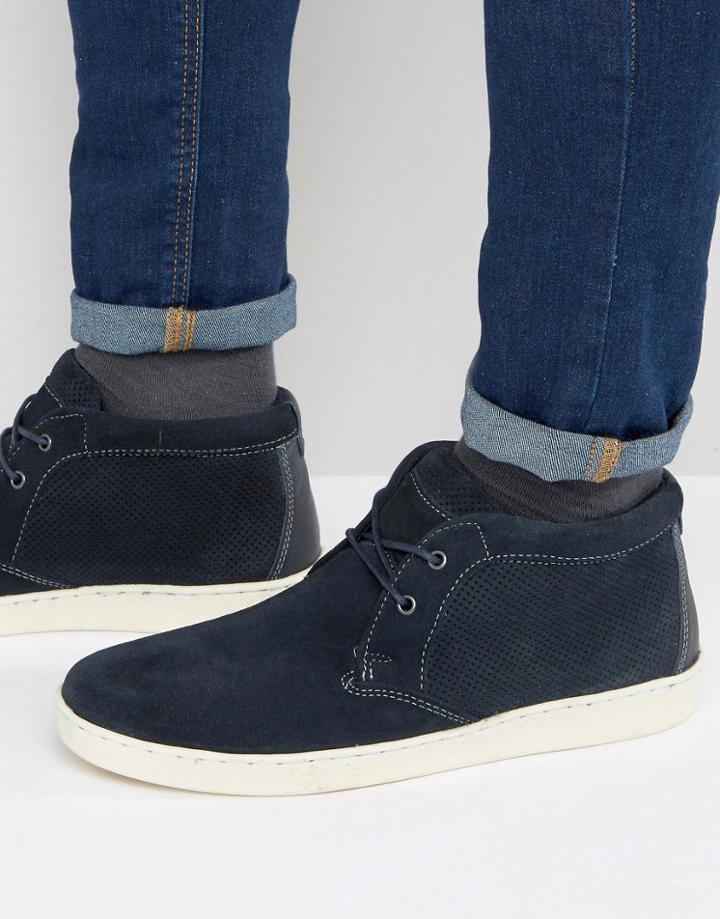 Red Tape Chukka Sneaker In Navy - Blue