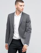 Sisley Slim Fit Suit Jacket In Prince Of Wales Check - Gray