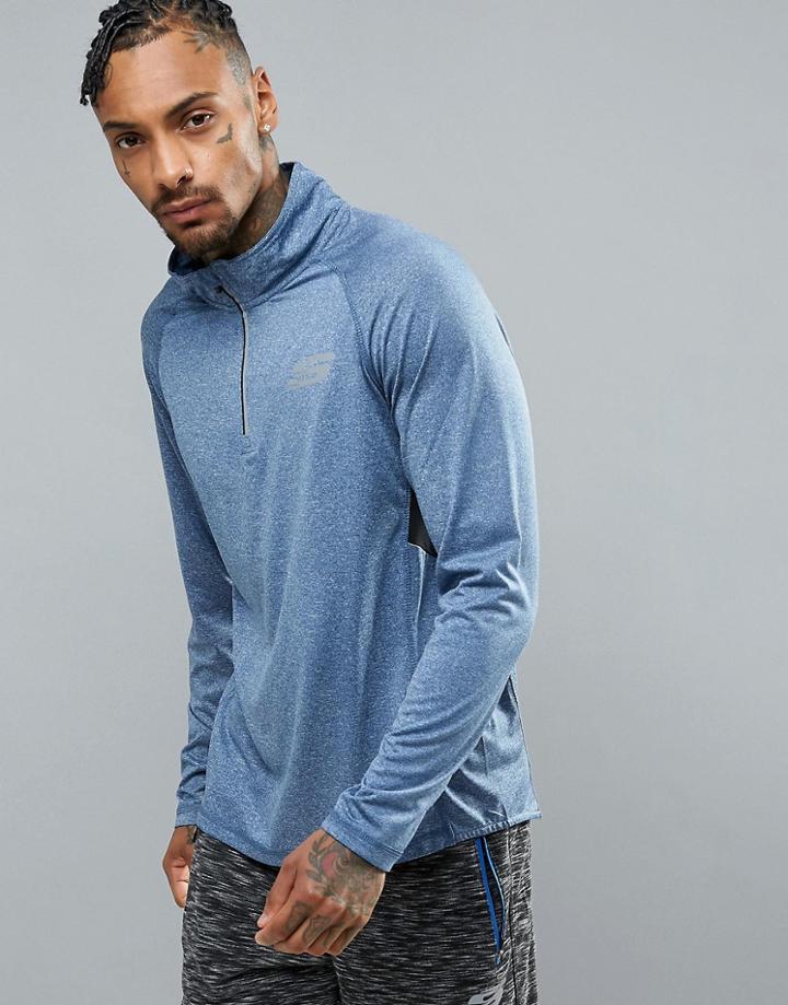 Skechers Long Sleeve Gym Top - Blue