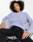 Hollister Oversized Sweater In Lilac-purple