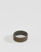 Asos Ring In Vintage Finish - Blue