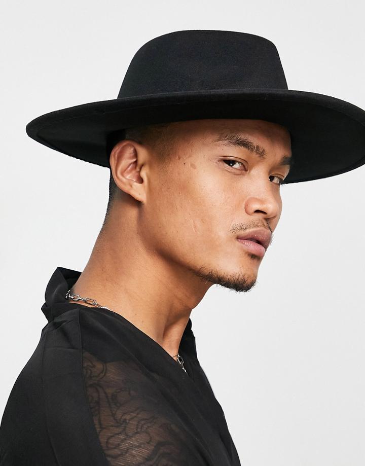 Bolongaro Trevor Wool Fedora Hat-black
