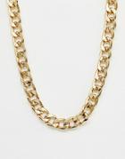 Reclaimed Vintage Inspired Gold Plated Chain Necklace - Gold