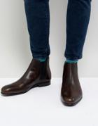 Ted Baker Kayto Leather Chelsea Boots In Brown - Brown