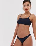 Y.a.s High Leg Bikini Bottoms - Navy