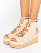 Kg Benny Flatform Sandal - Beige