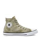 Converse Chuck Taylor All Star Hi Washed Canvas Sneakers In Light Field Surplus-green