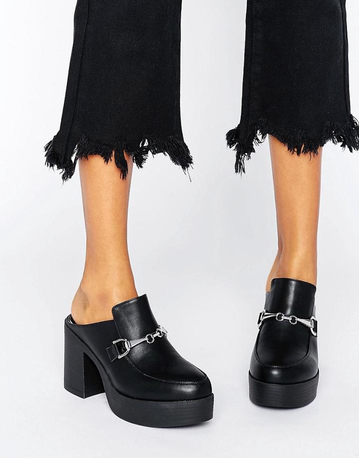 Asos Otis Chunky Mules - Black